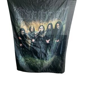 VTG Cradle Of Filth 2004 Coffin Fodder Album Metal Band Wall Hanging/Scarf Italy